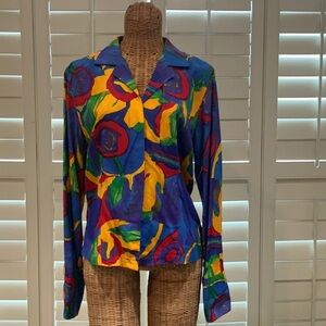 Colorful Abstract Women's Blouse